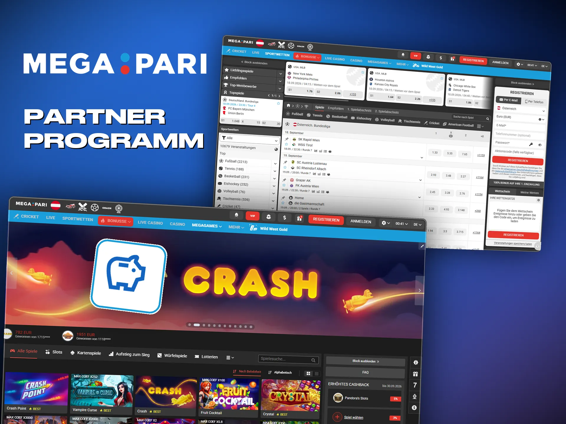 Megapari zahlt Partner nach Revenue Share oder CPA